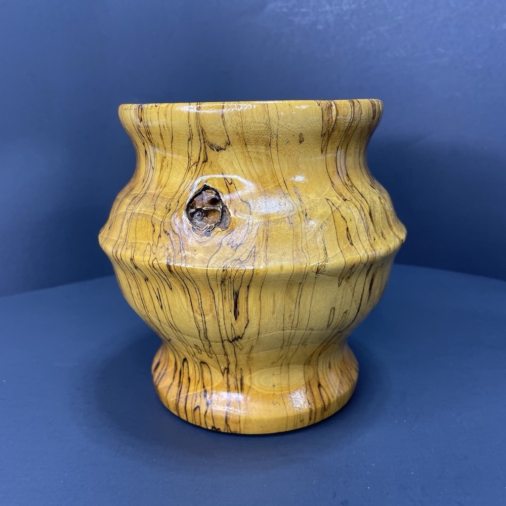Artisan Crafted Hand Turned Wooden Decorative Bowl - Sustainable Home Decor